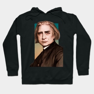 Hungarian composer Franz Liszt illustration Hoodie